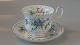 Coffee cup with saucer "July" Royal Albert MonthlyEnglish StelFlower motif: Forget me not   SOLD
