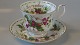 Kaffekop med underkop  "December" Royal Albert Månedstel Engelsk StelBlomstermotiv :Christmas Roseweb 11356   SOLGT