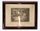 Print with portrait of three women and dark wooden frame from the 1940s. 
5000m2 showroom.