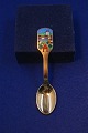 Michelsen Christmas coffee spoon 11cm 1988 of gilt 

sterling silver