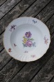 Full Saxon Flower Royal Copenhagen Danish 
porcelain, soup plates about 21.5cm