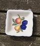 Golden Summer Danish faience porcelain, squared pickle dishes 7.5cm