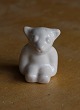 Hjorth Danish ceramics, bear figurines of white glaze