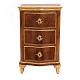 Small Danish or Northgerman Baroque chest of drawers. Walnut partly gilt. Denmark or Schleswig-Holstein circa 1750. H: 79cm. Top: 50x41cm