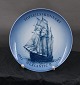 B&G Denmark marine plate No 13 with motif of 
Topsail schooner "Mercantic" II"