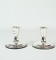 A pair of silver candlesticks, pearl edge, 830 sterling, Svend Toksværd
Excellent condition
