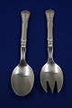 Herregaard Danish silver flatware, small salad set 

with stainless steel