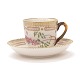 Royal Copenhagen: Flora Danica kaffekop 3597. Perfekt stand. H: 7cm. Underkop 
diameter 14cm. "Thymus chamaedrys Fr"
