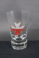 Danish freemason glasses beer glasses engraved 
with freemason symbols, on an edge-cutted foot