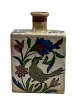 Persian bottle-vase / Iznik pottery. Polychrome motifs with deer, respectively 
bird on the front and back - as well as flowers and leaves.