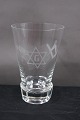 Danish freemason glasses, beer glasses engraved with freemason symbols, on an edge-cutted foot