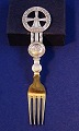 Michelsen Christmas fork 1920 of Danish gilt 
sterling silver