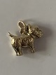 Hund Terrier, Charms / Vedhæng i 14 karat guld 
Højde 18,80 mm