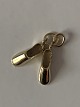 Et par Sutsko / hjemmesko Vedhæng / Charms i 14 karat guld 
Højde 19,09 mm