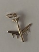Airplane Charms / Pendant in 14 carat goldHeight 19.40 mm