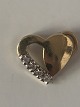14 carat gold, Heart Pendant with Diamonds.