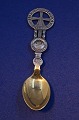 Michelsen Christmas spoon 1920 of Danish gilt 
sterling silver