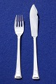 Evald Nielsen No 32 Danish sterling silver flatware Congo. Settings fish cutlery of 2 pieces all of silver