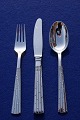 Champagne Danish solid silver flatware, settings luncheon cutlery of 3 pieces