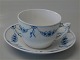 104 Morgenkop 6.5 x 10.2 cm /2,25 dl  og underkop 16.8 cm (476) B&G Blå Empire 
porcelæn