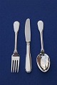 Paris Danish silver flatware, settings luncheon cutlery of 3 pieces