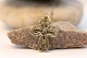 Gold cross in 14 carat gold, stamped 585 Gifa. Nice details.SOLD