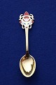 Michelsen Christmas spoon 1952 of Danish gilt sterling silver