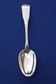 Old Danish solid silver flatware, soup spoon from about year 1850