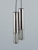 Schmahl & Schulz, Germany. A pair of ceiling pendants in stainless steel and 
acrylic glass.