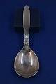 Cactus Georg Jensen Danish silver flatware, large serving spoon 22.5cm