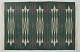 Swedish textile designer. Handwoven carpet in pure wool. Modernist design. Geometric fields in white and purple on a green background.