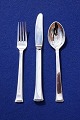 Evald Nielsen No 32 Danish silver flatware Congo. Settings luncheon cutlery of 3 pieces