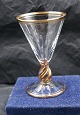 Ida with gold by Holmegaard, Denmark. Port wine  
glasses 10.5cm