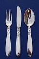 Delfin Danish solid silver cutlery, settings 
luncheon cutlery of 3 pieces.