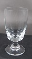 Almue clear glasses by Holmegaard, Denmark. Red 
wine or large white wine  glasses 13cm