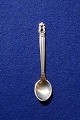 Konge or Acorn Georg Jensen silver flatware, gilded mocha spoons or alt spoons 8.3cm