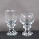 Tivoli glassware by Holmegaard Denmark. Shot 10.5cm and Liqueur 9cm glasses