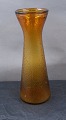 Large Hyacinth glasses in brown glass with net 
pattern 22cm