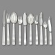 Georg Jensen, Sigvard Bernadotte; Barnadotte silver cutlery, complete for 6 persons, 71 pieces