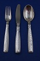 Lotus Danish silver flatware, settings dinner cutlery of 3 pieces with the soup spoon 19.5cm