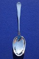 Dobbeltriflet or Old Danish solid silver flatware, large soup ladle 27.5cms by Rasmus Christophersen, Odense