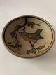 Skål med fuglemotiv, L. Hjorth keramik,.Diameter. 8 cm.