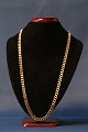 Faceted armor chain in 14 karat gold, stamped BNH 585