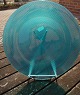 Deckenteller 30,5cm aus Azurblau Farbe und in 
gedrückt, italienischen Glas