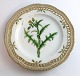 Royal Copenhagen Flora Danica. Lunch plate with open-work border. Design # 3554. 
Diameter 23 cm. (1 quality). Sonchus asper Will