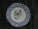 Aluminia faience from Denmark, Star Signs Plates 
with the Scorpio No 122/151 (born between 23.10 
to 
22.11). Has a crack on the right edge.