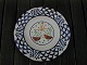 Aluminia faience from Denmark, Star Signs Plates 
with the Libra No 120/151 (born between 23.9 to 
22.10). Has a scratch under the left scale pan.