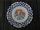 Aluminia faience from Denmark, Star Signs Plates with the Virgin No 119/151 (born between 23.8 to 22.9)