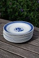 Trankebar Danish faience porcelain, luncheon plates No 1399, Ö 21,5cm
