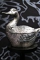 Delicious Italian ice bucket designed by Mauro Manetti in the shape of a duck in 
silver-plated pewter from the 60s...